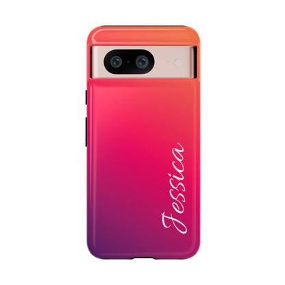 Personalized Ombre Gradient Phone Case - Custom Name