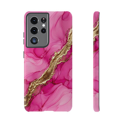 Pink Gold Marble Phone Case – Luxe Alcohol Ink Aesthetic