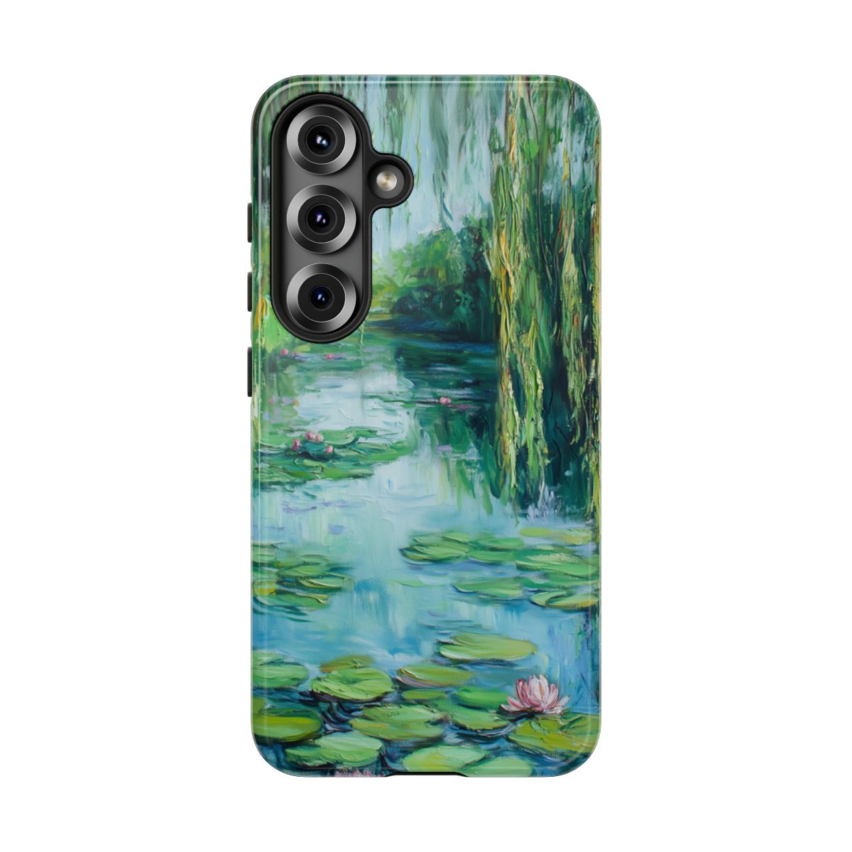 Willow Pond Impressionist Phone Case - Fine Art Lily Pad