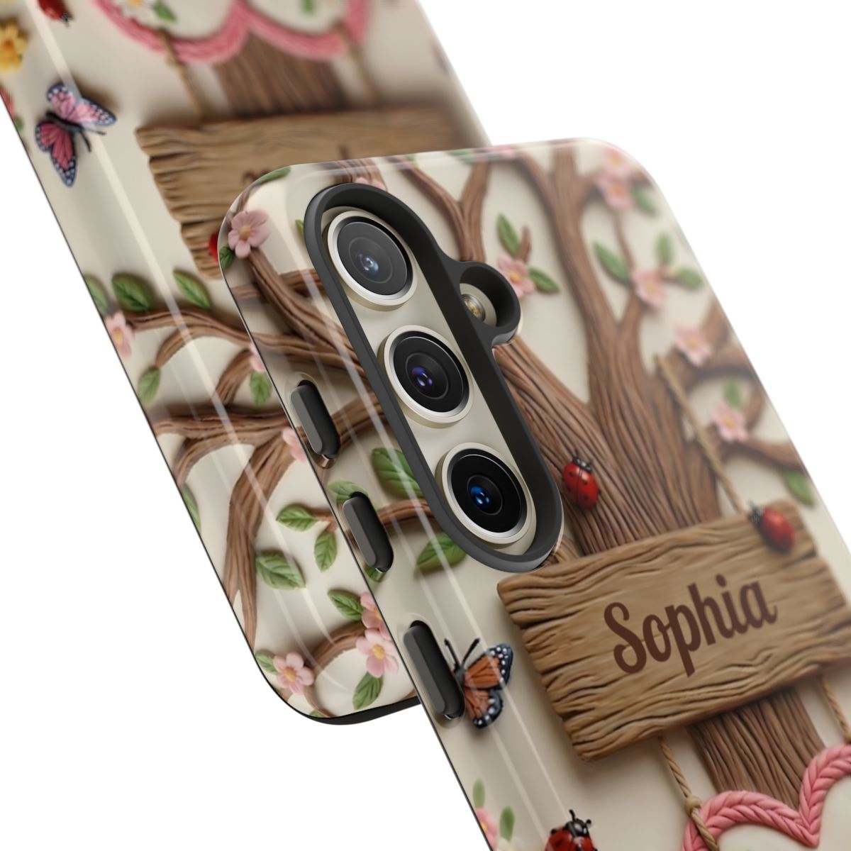 Personalized Best Mom Ever Phone Case - Whimsical Clay Garden