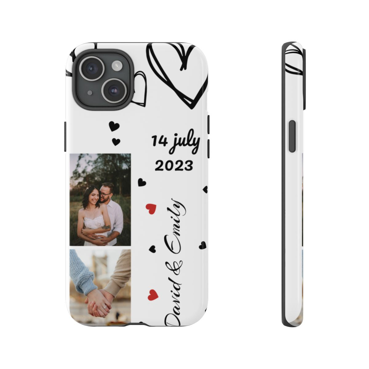 Custom Couple Photo & Anniversary Date Personalized Phone Case