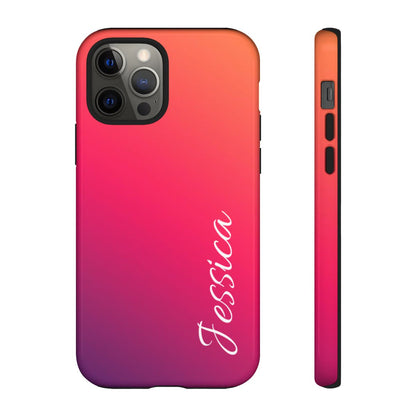 Personalized Ombre Gradient Phone Case - Custom Name