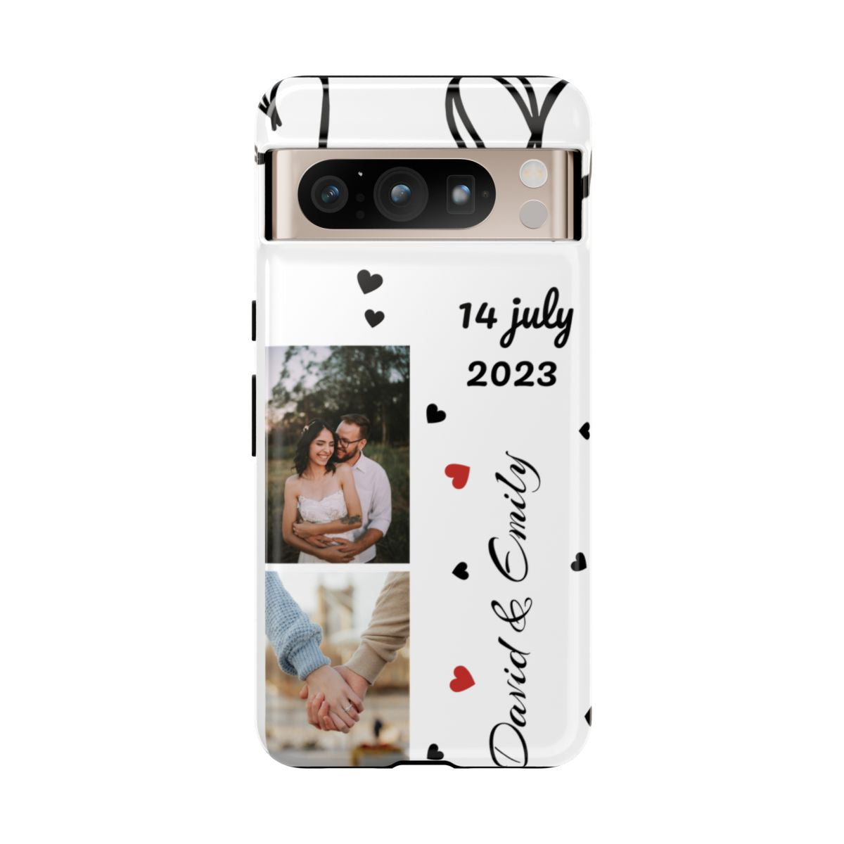 Custom Couple Photo & Anniversary Date Personalized Phone Case