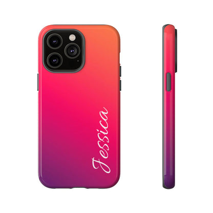 Personalized Ombre Gradient Phone Case - Custom Name