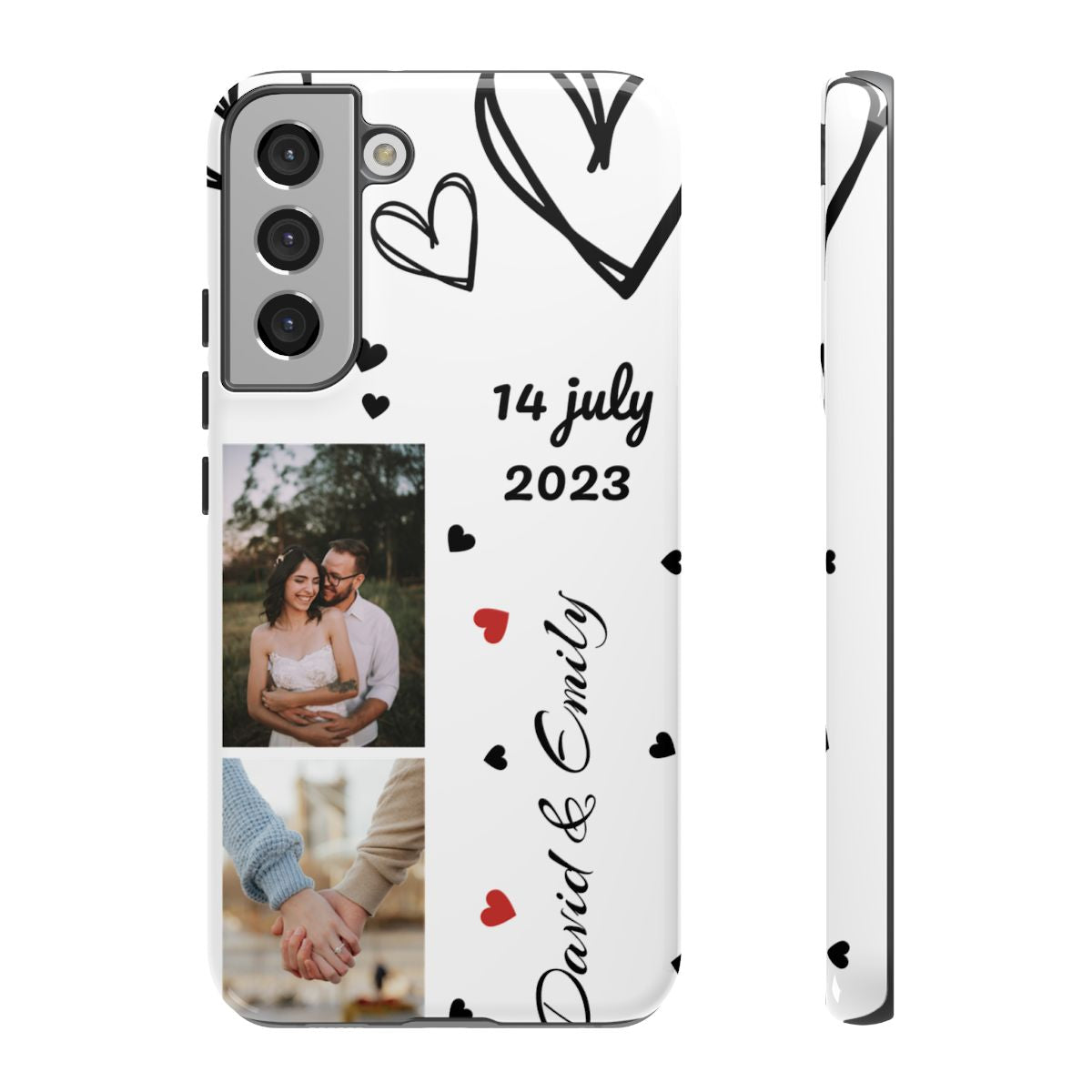 Custom Couple Photo & Anniversary Date Personalized Phone Case