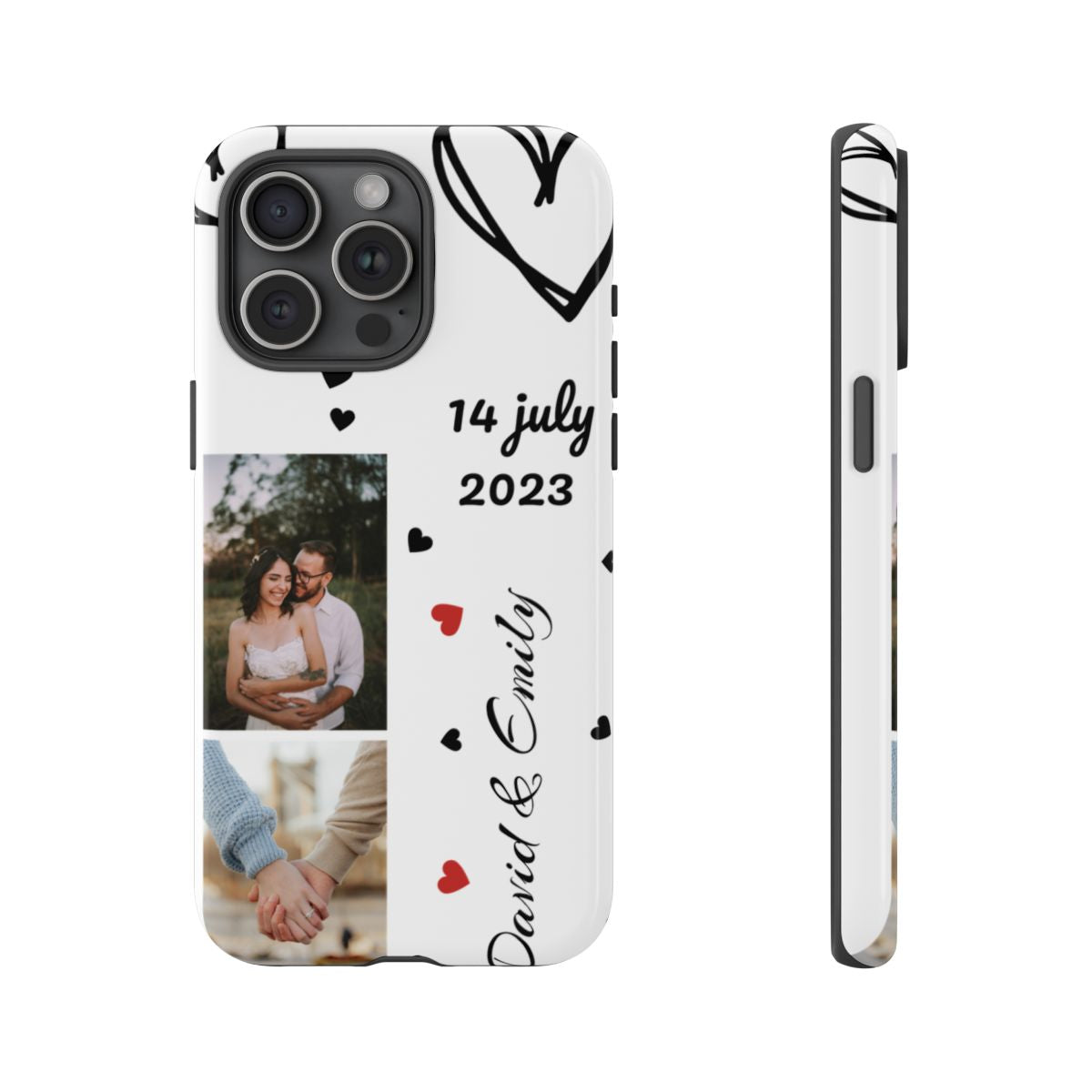 Custom Couple Photo & Anniversary Date Personalized Phone Case