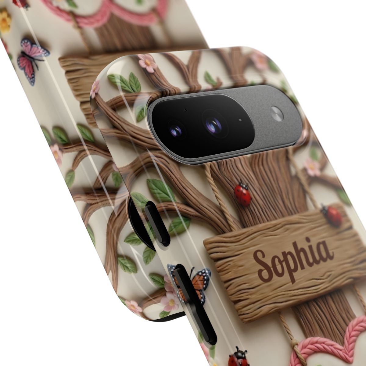 Personalized Best Mom Ever Phone Case - Whimsical Clay Garden