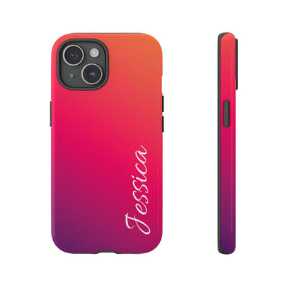 Personalized Ombre Gradient Phone Case - Custom Name