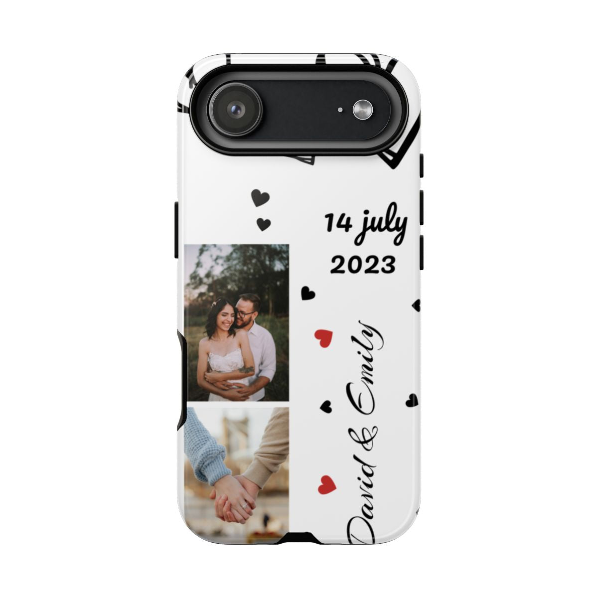 Custom Couple Photo & Anniversary Date Personalized Phone Case
