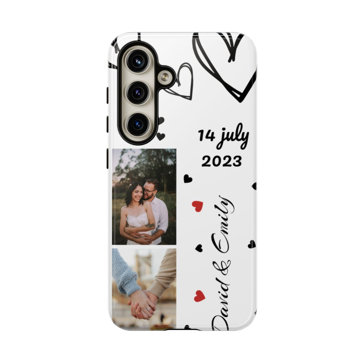 Custom Couple Photo & Anniversary Date Personalized Phone Case