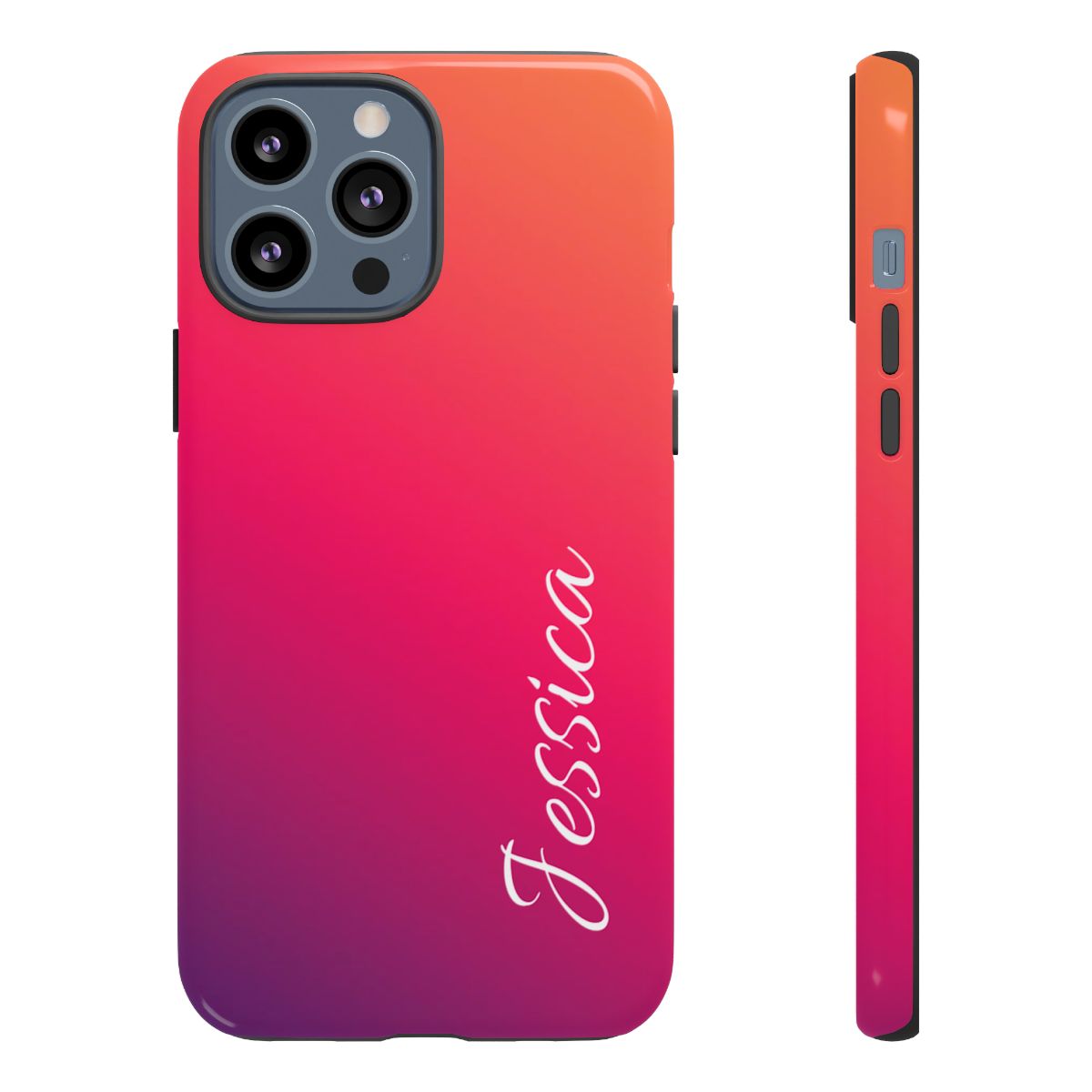 Personalized Ombre Gradient Phone Case - Custom Name
