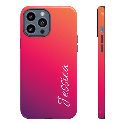 Personalized Ombre Gradient Phone Case - Custom Name