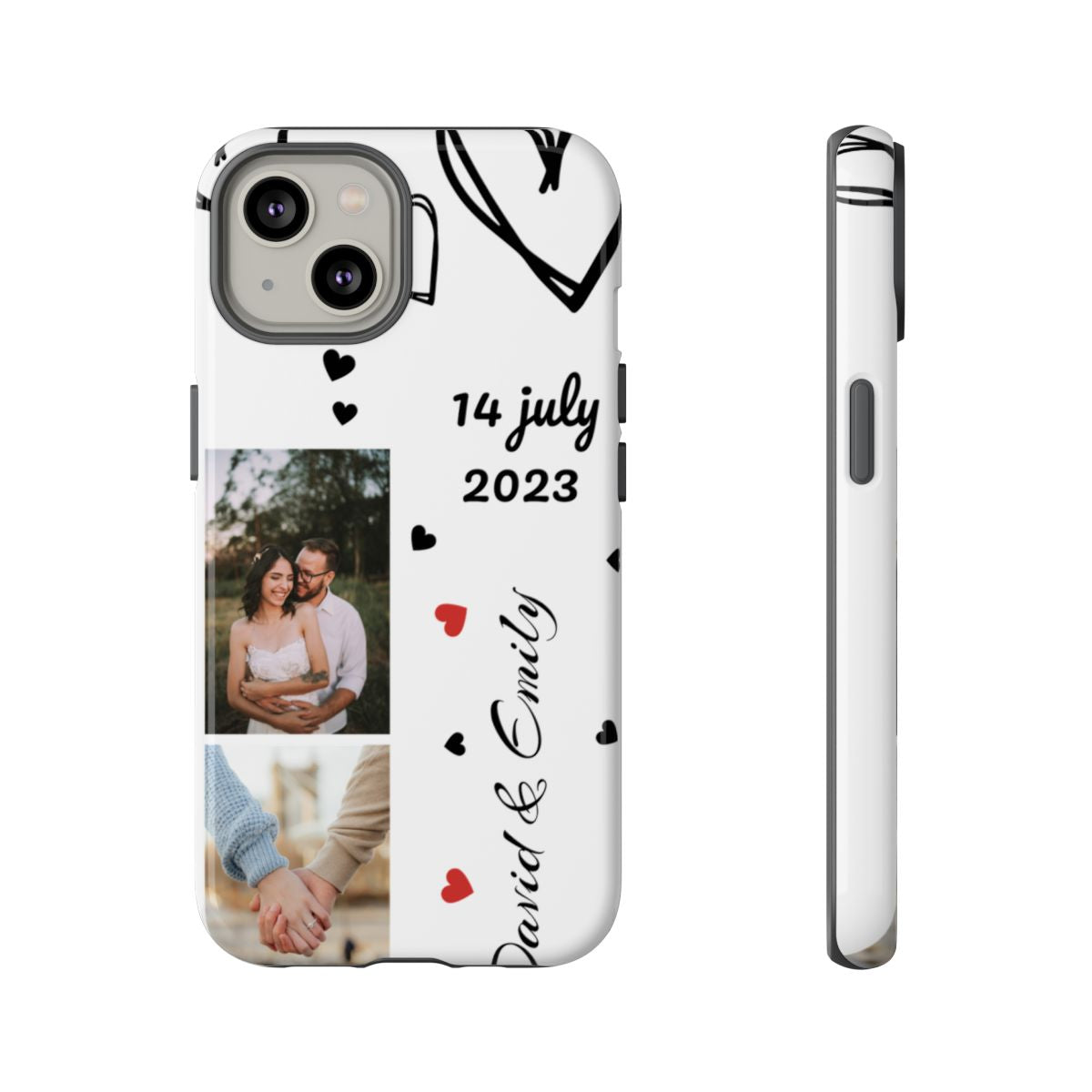 Custom Couple Photo & Anniversary Date Personalized Phone Case