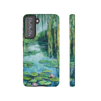 Willow Pond Impressionist Phone Case - Fine Art Lily Pad
