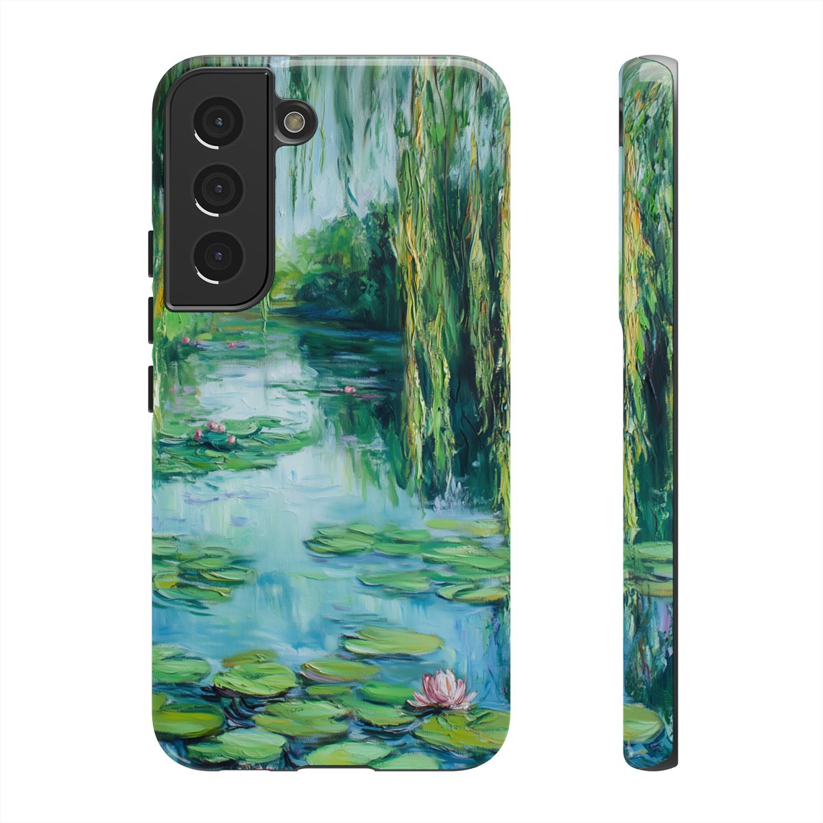 Willow Pond Impressionist Phone Case - Fine Art Lily Pad