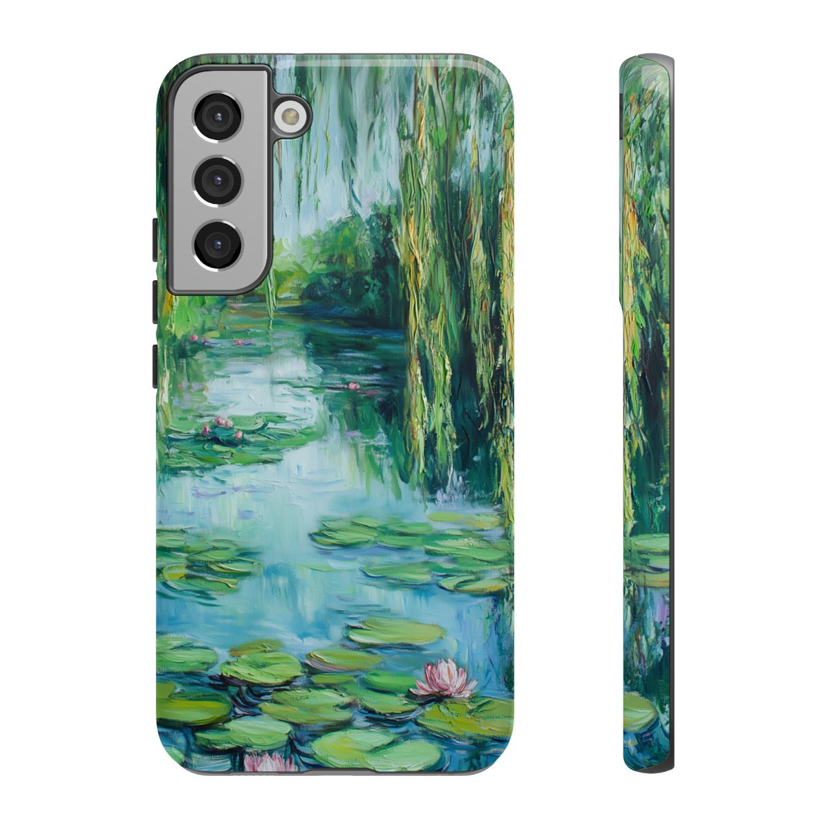 Willow Pond Impressionist Phone Case - Fine Art Lily Pad