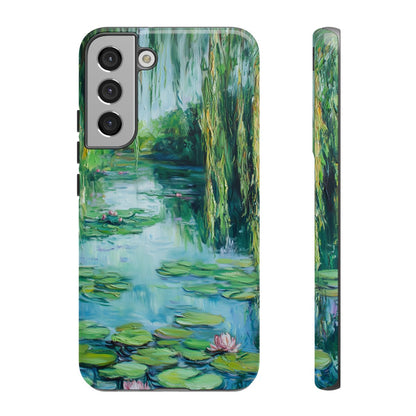 Willow Pond Impressionist Phone Case - Fine Art Lily Pad