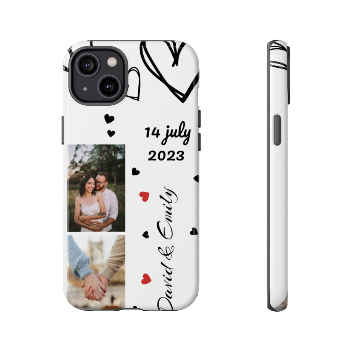 Custom Couple Photo & Anniversary Date Personalized Phone Case