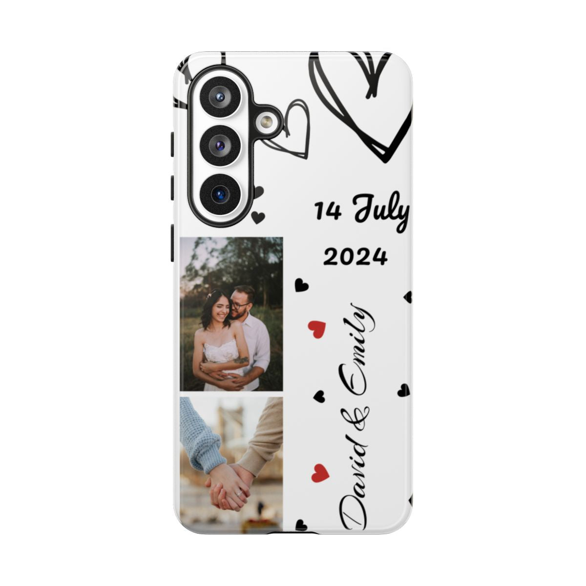 Custom Couple Photo & Anniversary Date Personalized Phone Case