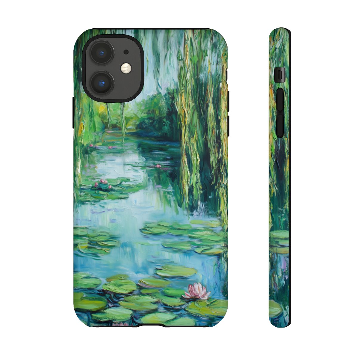 Willow Pond Impressionist Phone Case - Fine Art Lily Pad