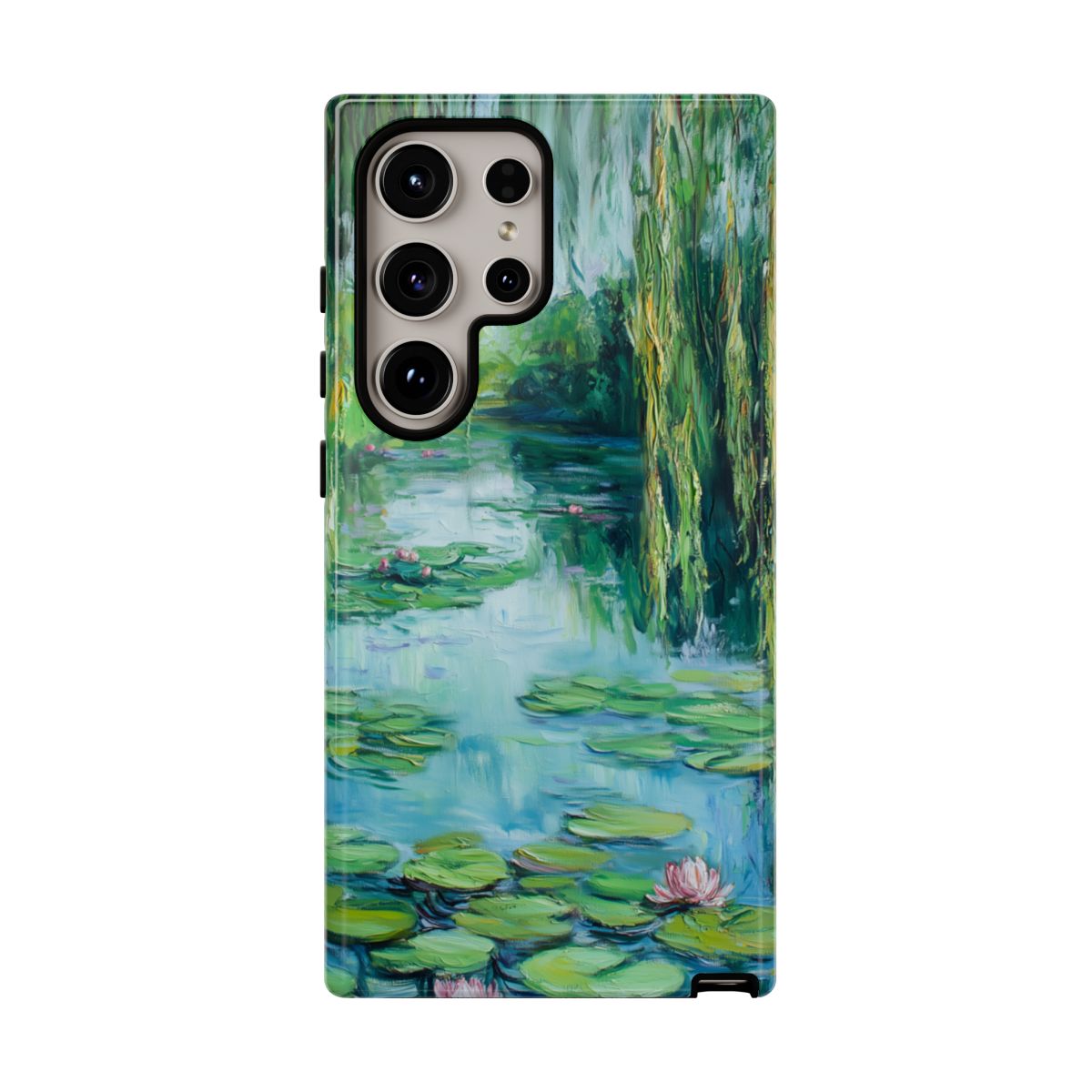 Willow Pond Impressionist Phone Case - Fine Art Lily Pad