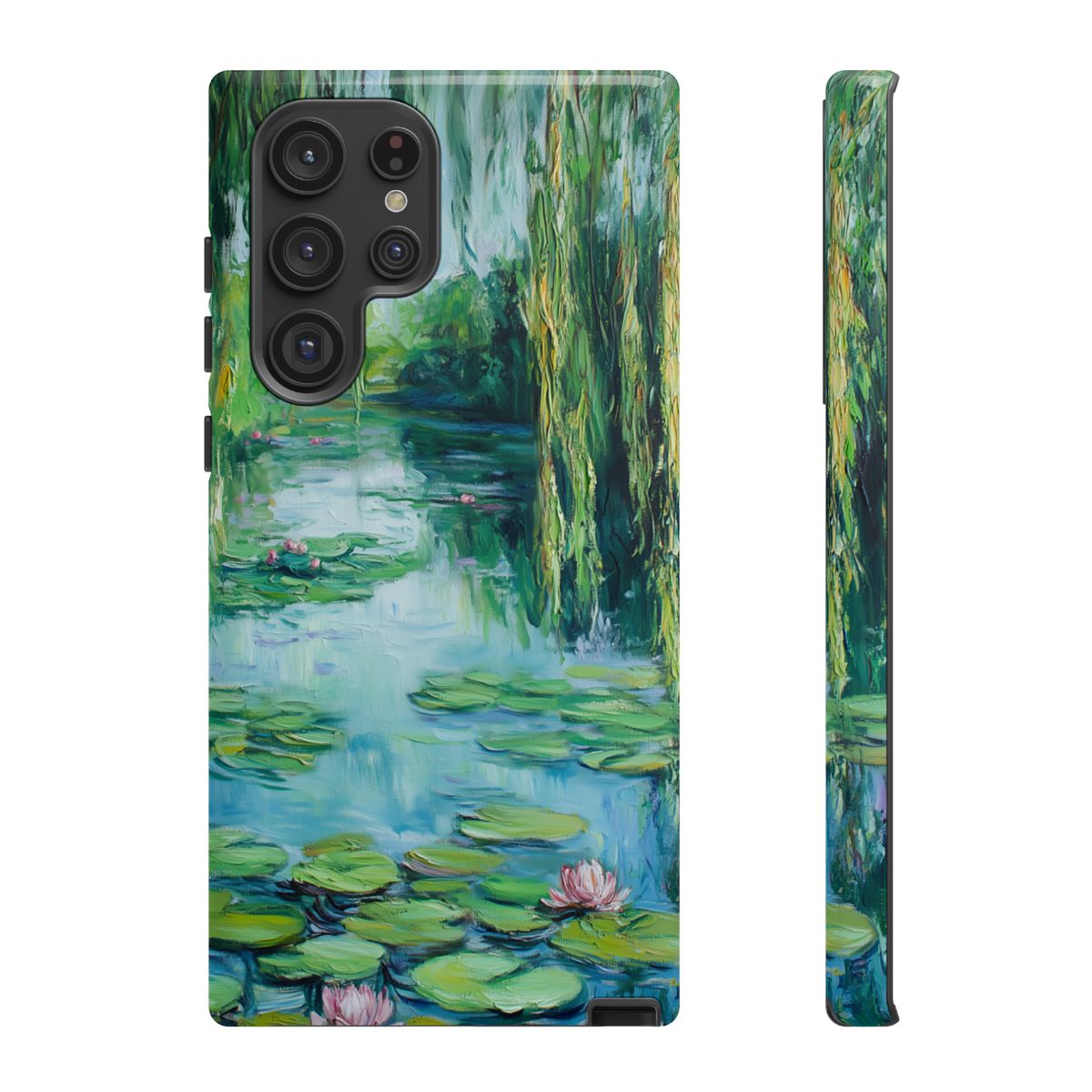Willow Pond Impressionist Phone Case - Fine Art Lily Pad
