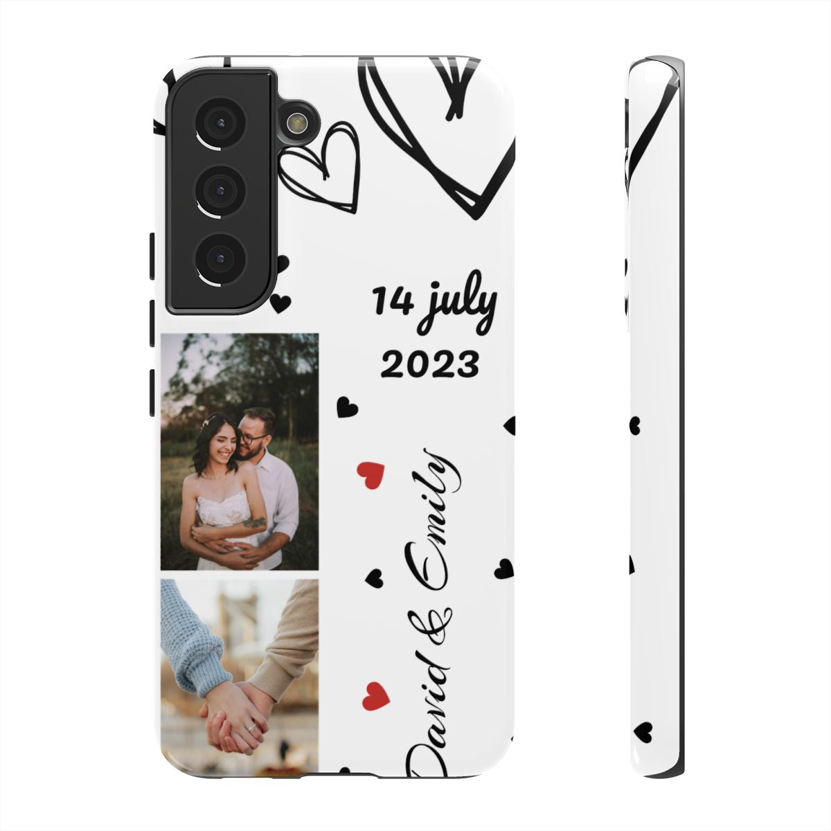 Custom Couple Photo & Anniversary Date Personalized Phone Case