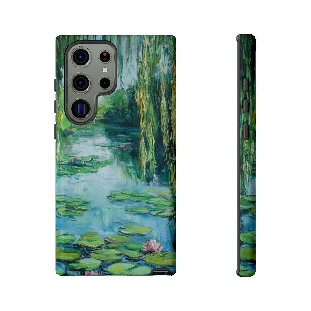 Willow Pond Impressionist Phone Case - Fine Art Lily Pad