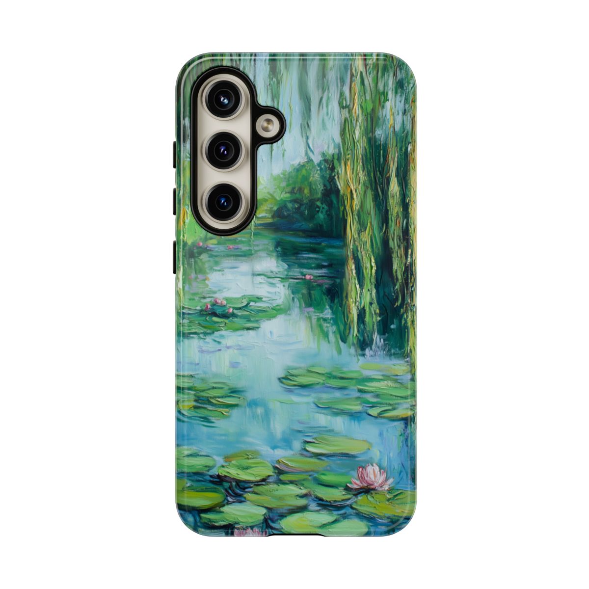 Willow Pond Impressionist Phone Case - Fine Art Lily Pad