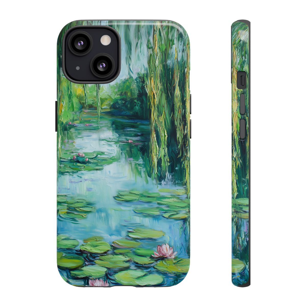 Willow Pond Impressionist Phone Case - Fine Art Lily Pad