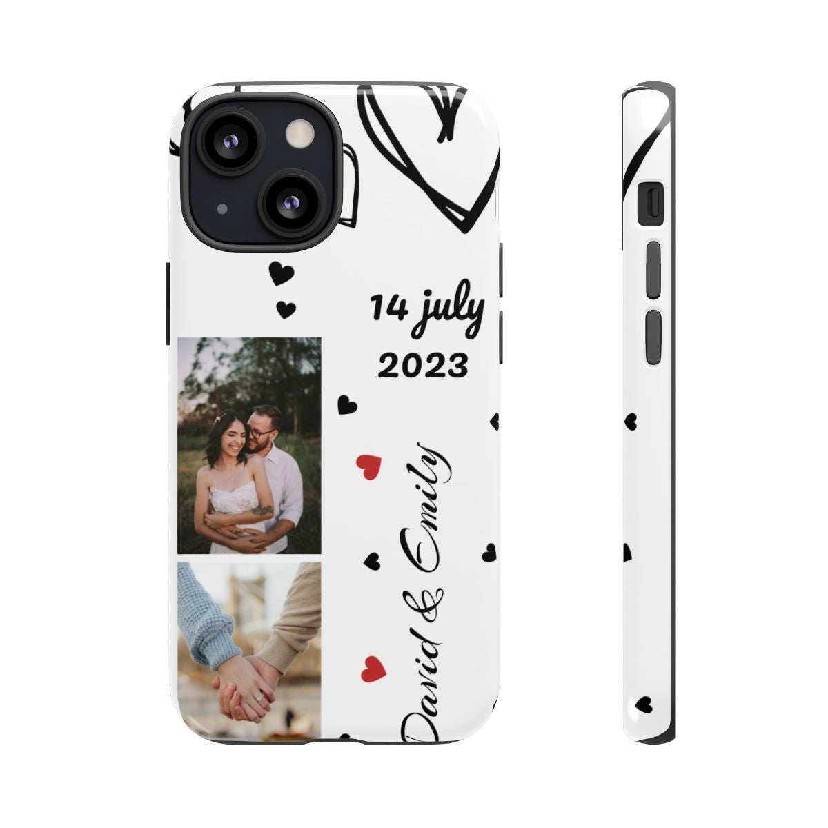 Custom Couple Photo & Anniversary Date Personalized Phone Case