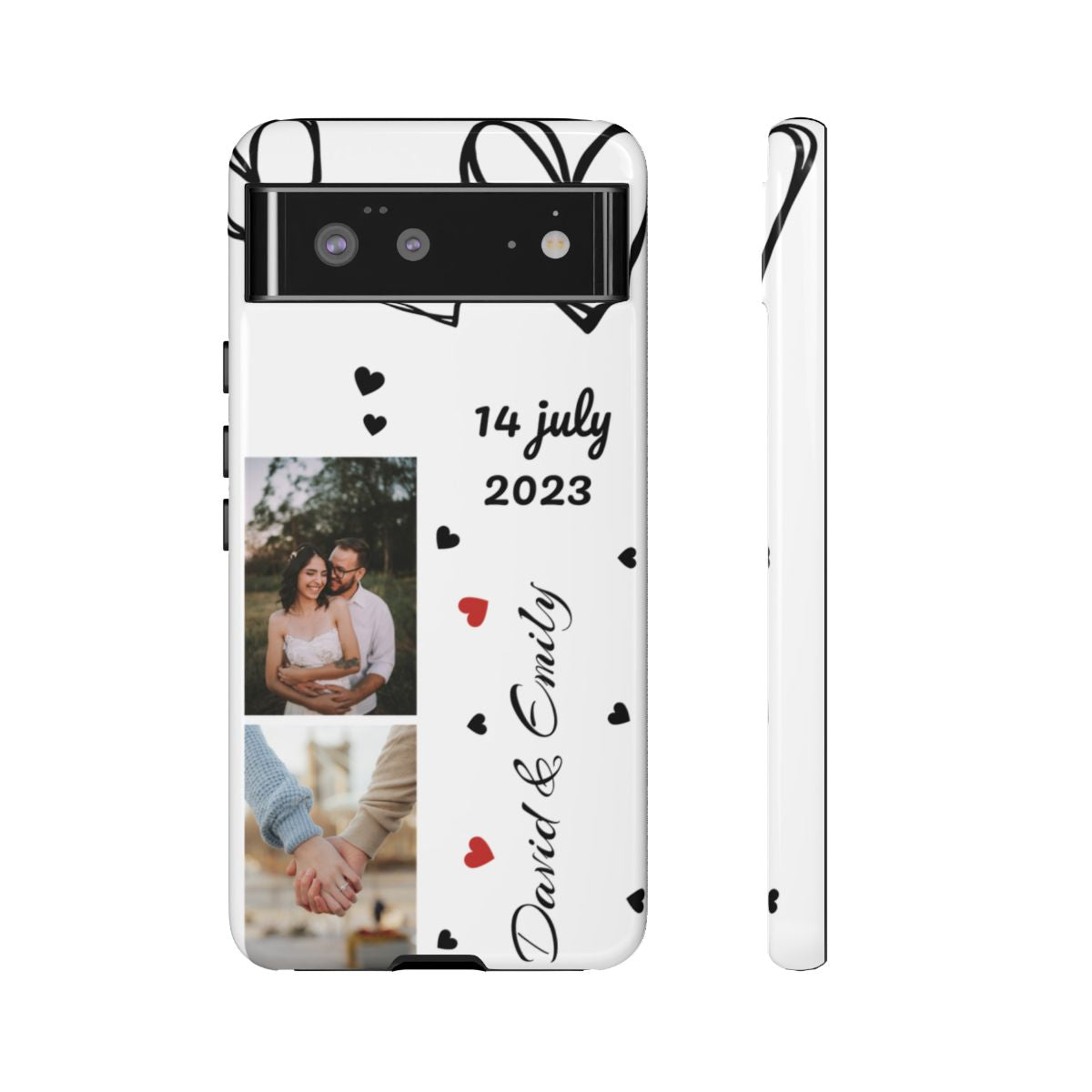 Custom Couple Photo & Anniversary Date Personalized Phone Case