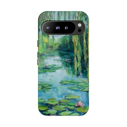 Willow Pond Impressionist Phone Case - Fine Art Lily Pad