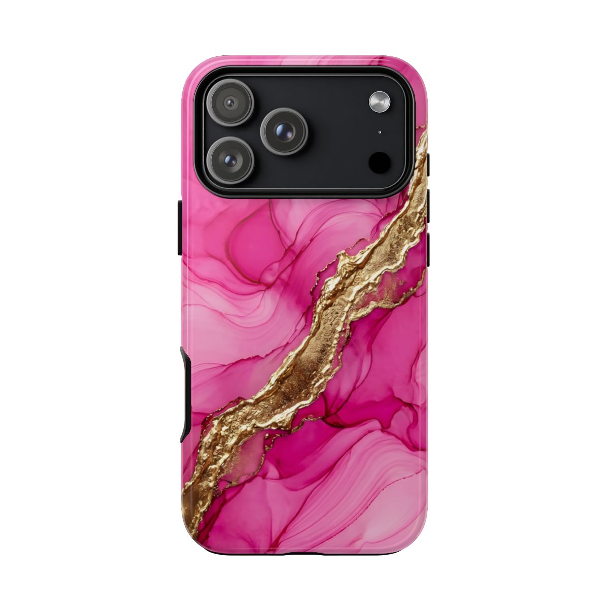 Pink Gold Marble Phone Case – Luxe Alcohol Ink Aesthetic