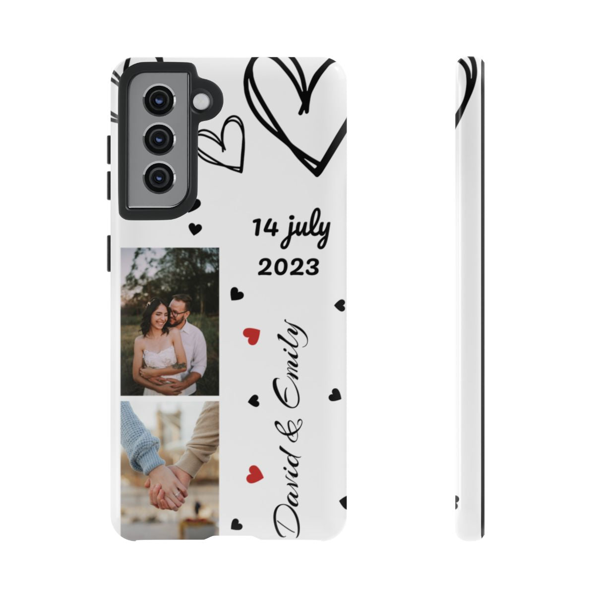 Custom Couple Photo & Anniversary Date Personalized Phone Case