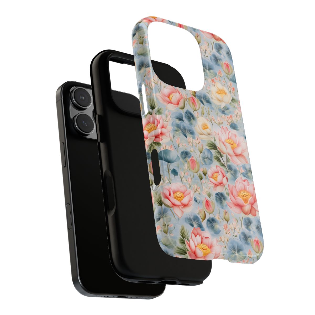 Water Lily Garden Phone Case - Soft Pastel Lotus Art