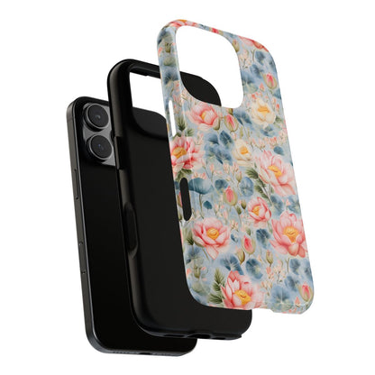 Water Lily Garden Phone Case - Soft Pastel Lotus Art
