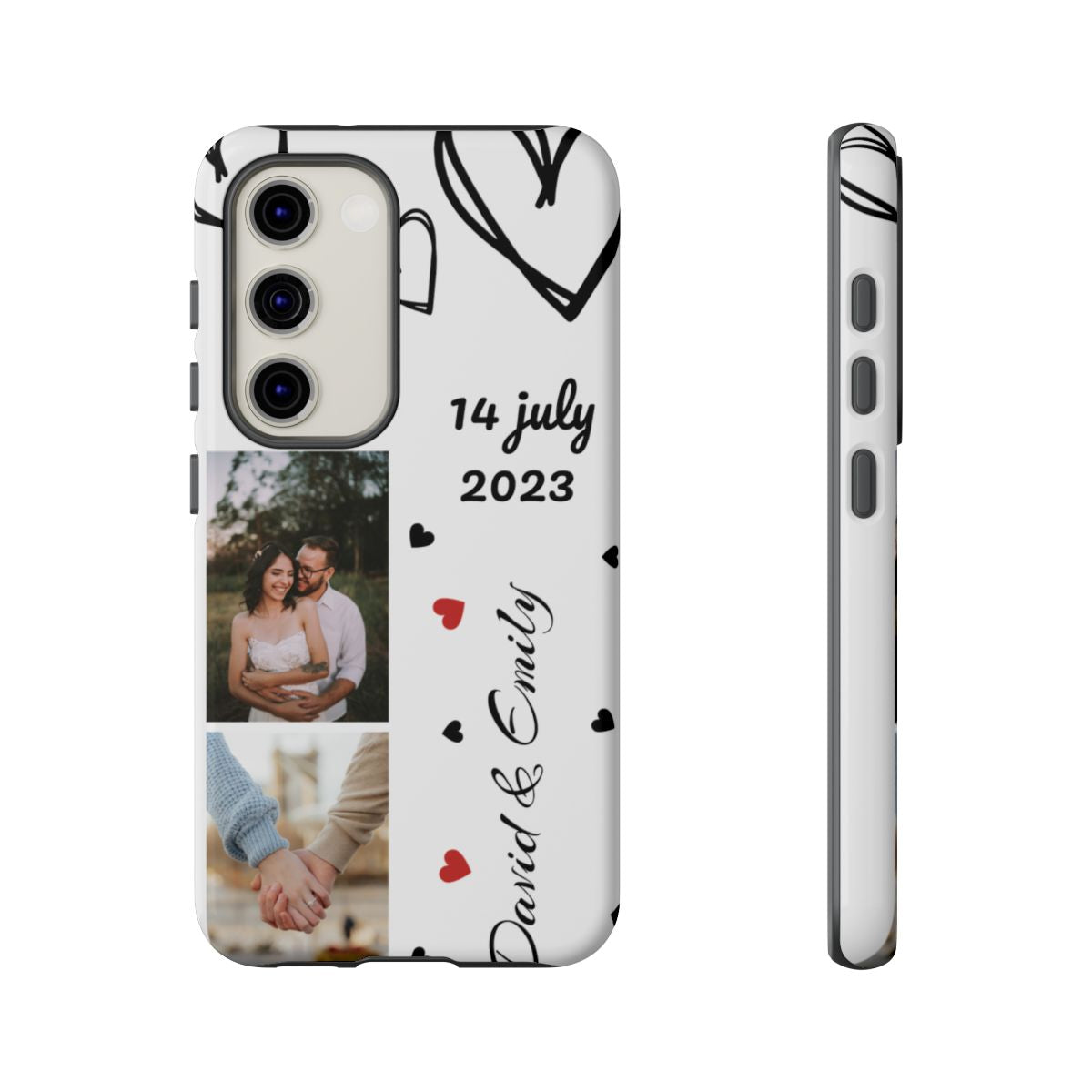 Custom Couple Photo & Anniversary Date Personalized Phone Case