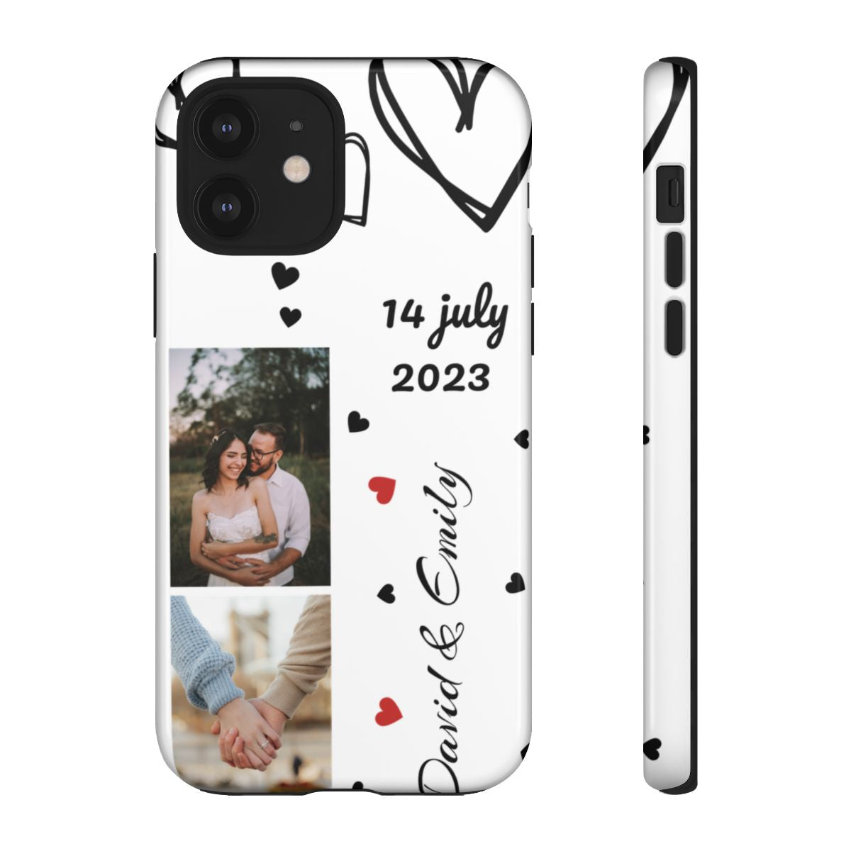Custom Couple Photo & Anniversary Date Personalized Phone Case