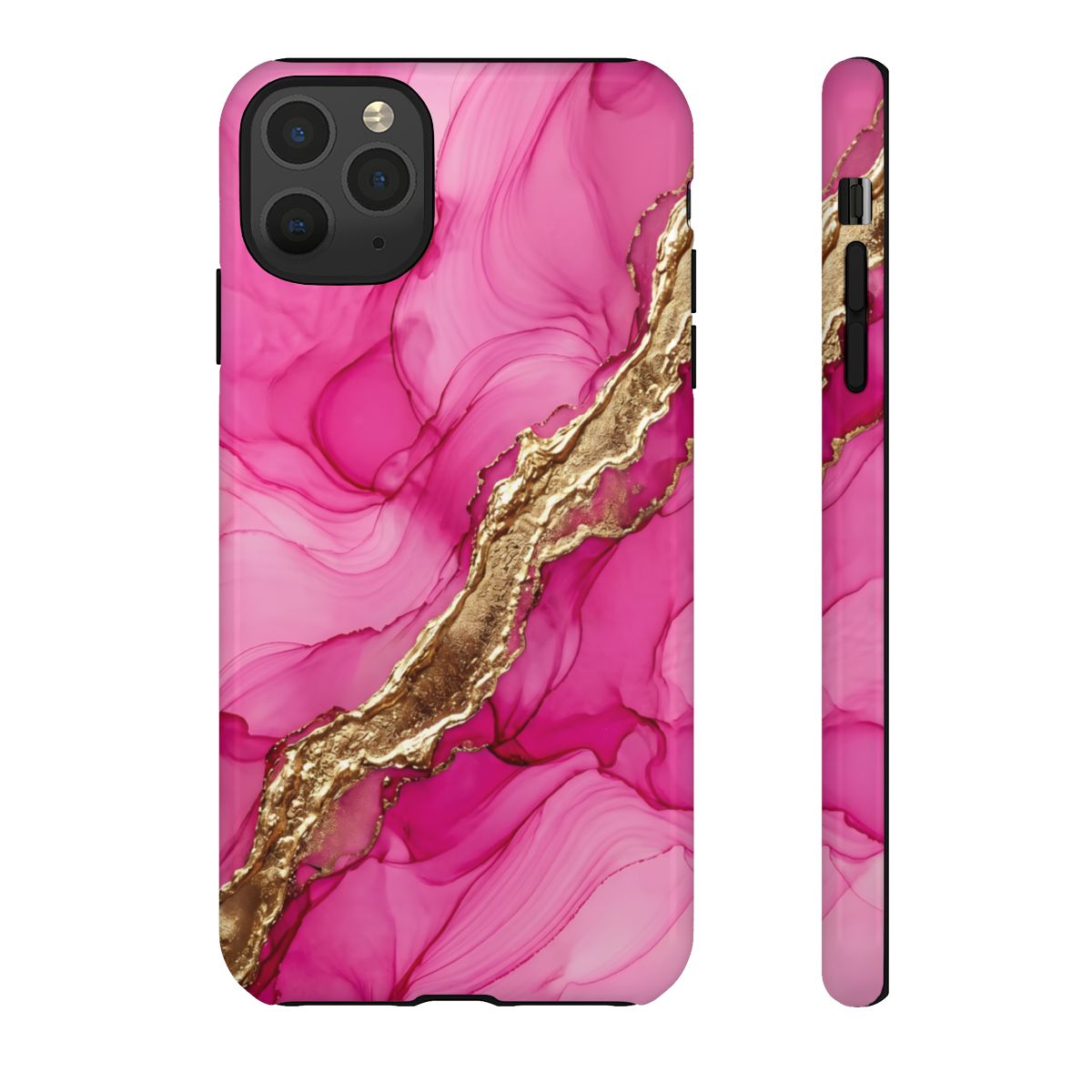 Pink Gold Marble Phone Case – Luxe Alcohol Ink Aesthetic