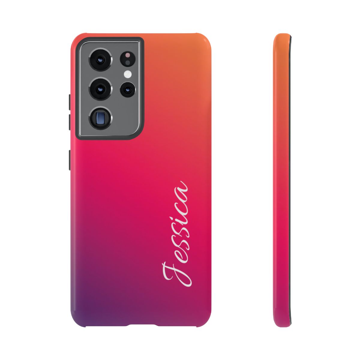 Personalized Ombre Gradient Phone Case - Custom Name