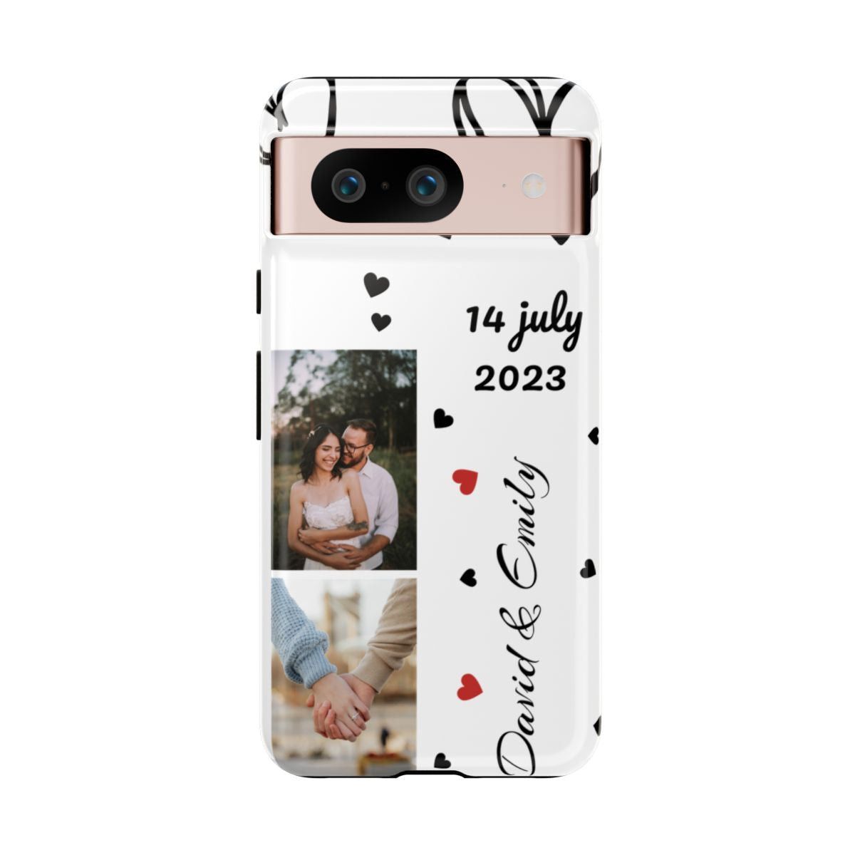 Custom Couple Photo & Anniversary Date Personalized Phone Case