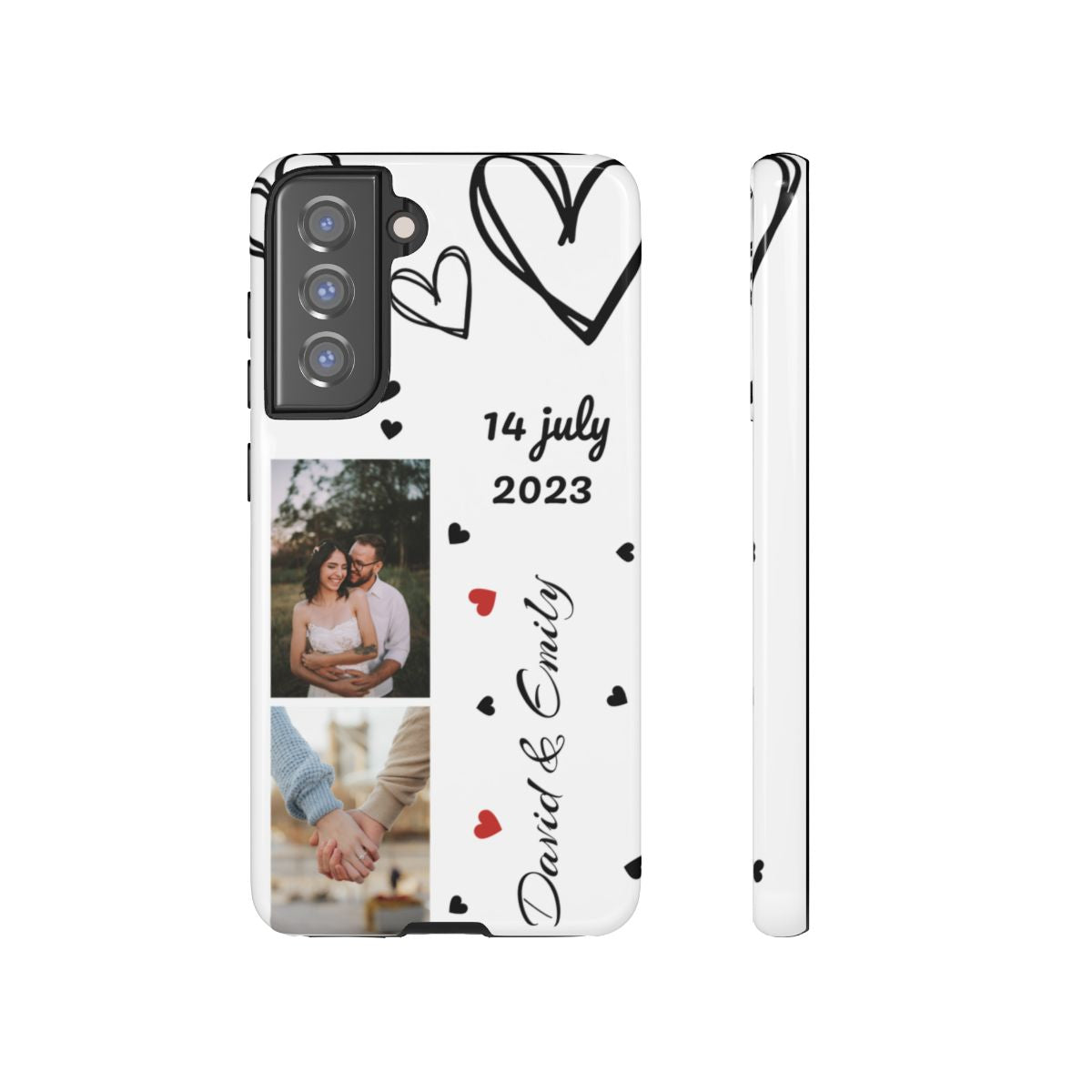 Custom Couple Photo & Anniversary Date Personalized Phone Case