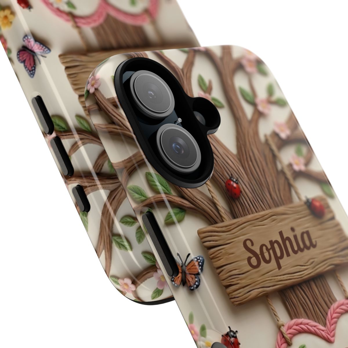 Personalized Best Mom Ever Phone Case - Whimsical Clay Garden
