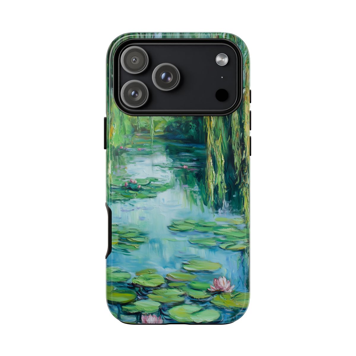 Willow Pond Impressionist Phone Case - Fine Art Lily Pad
