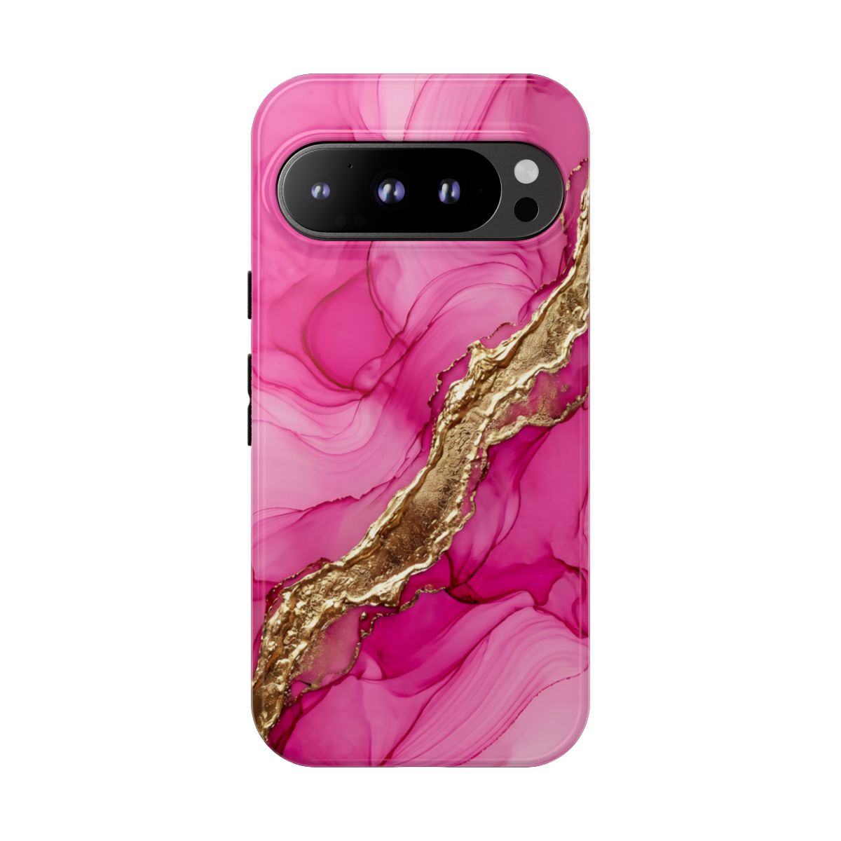 Pink Gold Marble Phone Case – Luxe Alcohol Ink Aesthetic