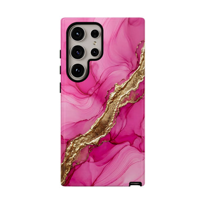 Pink Gold Marble Phone Case – Luxe Alcohol Ink Aesthetic