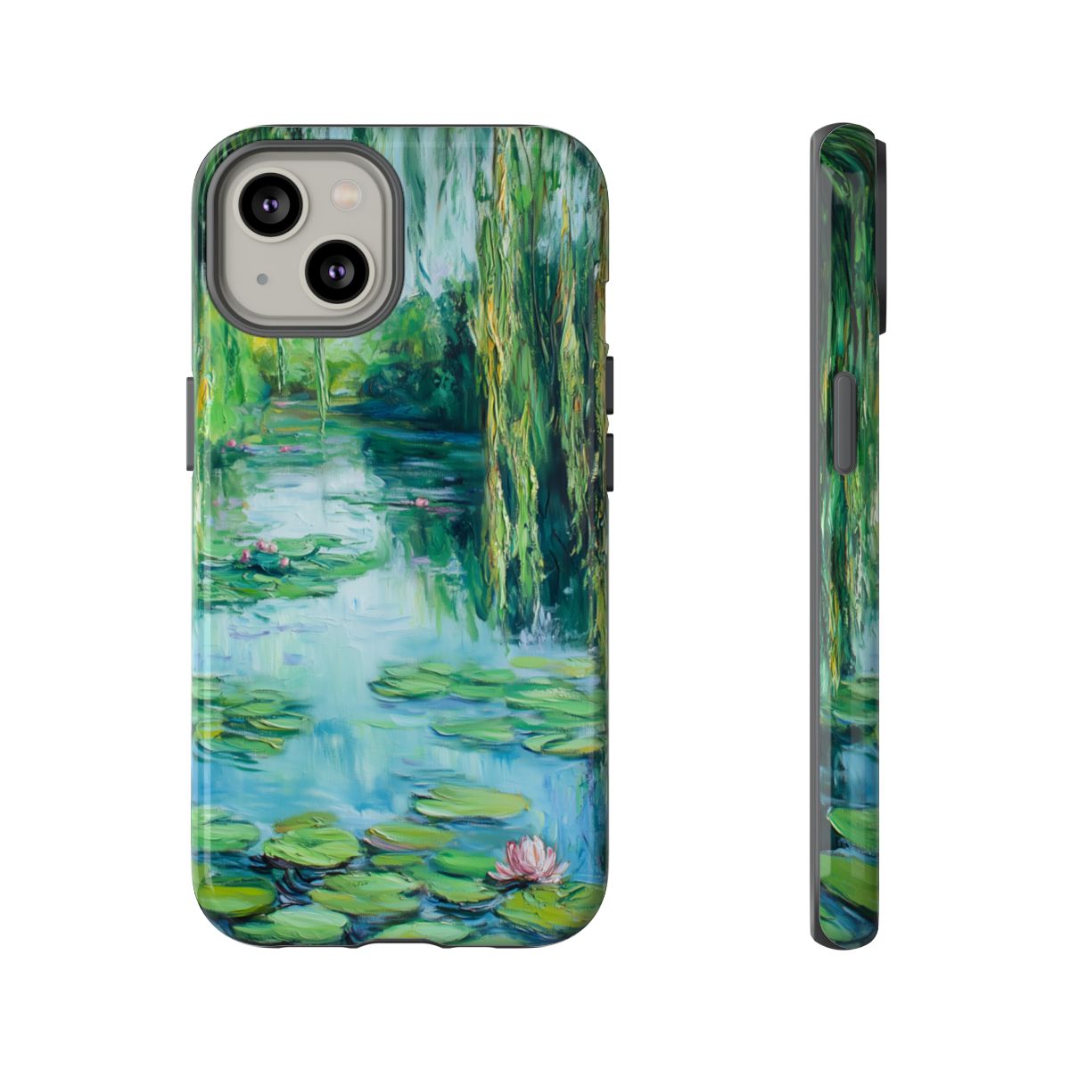Willow Pond Impressionist Phone Case - Fine Art Lily Pad
