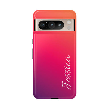 Personalized Ombre Gradient Phone Case - Custom Name