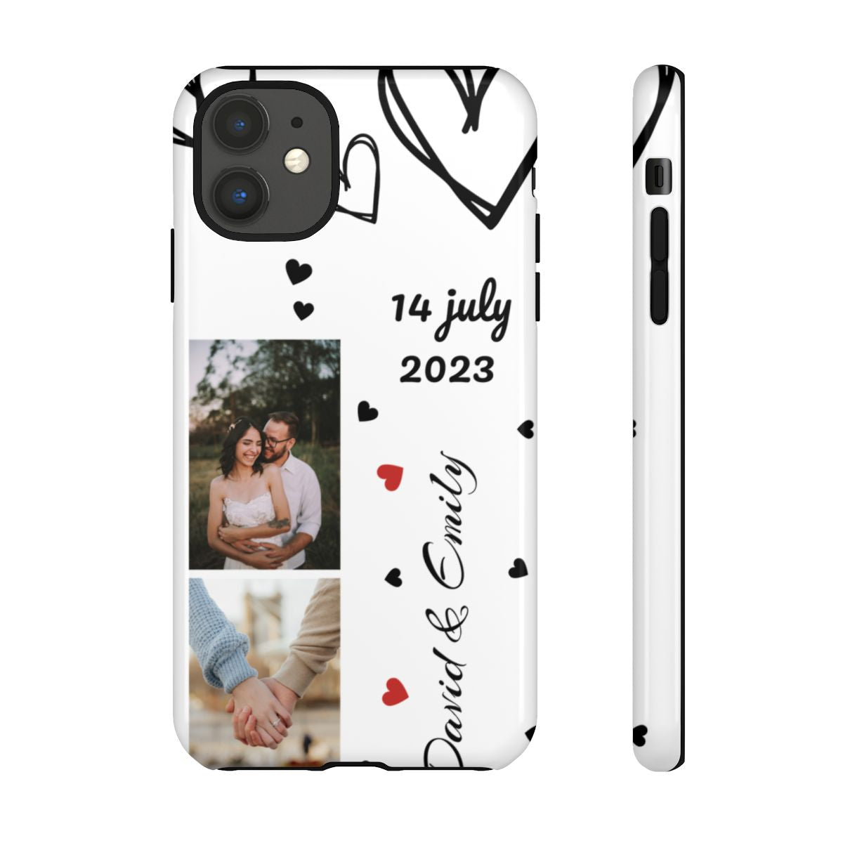 Custom Couple Photo & Anniversary Date Personalized Phone Case